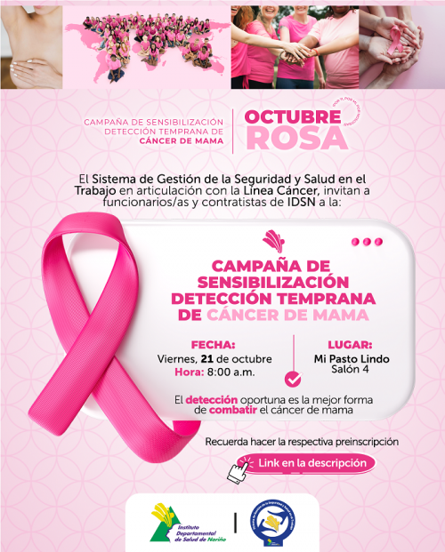 Campaña sensibilización detección temprana de cáncer de mama